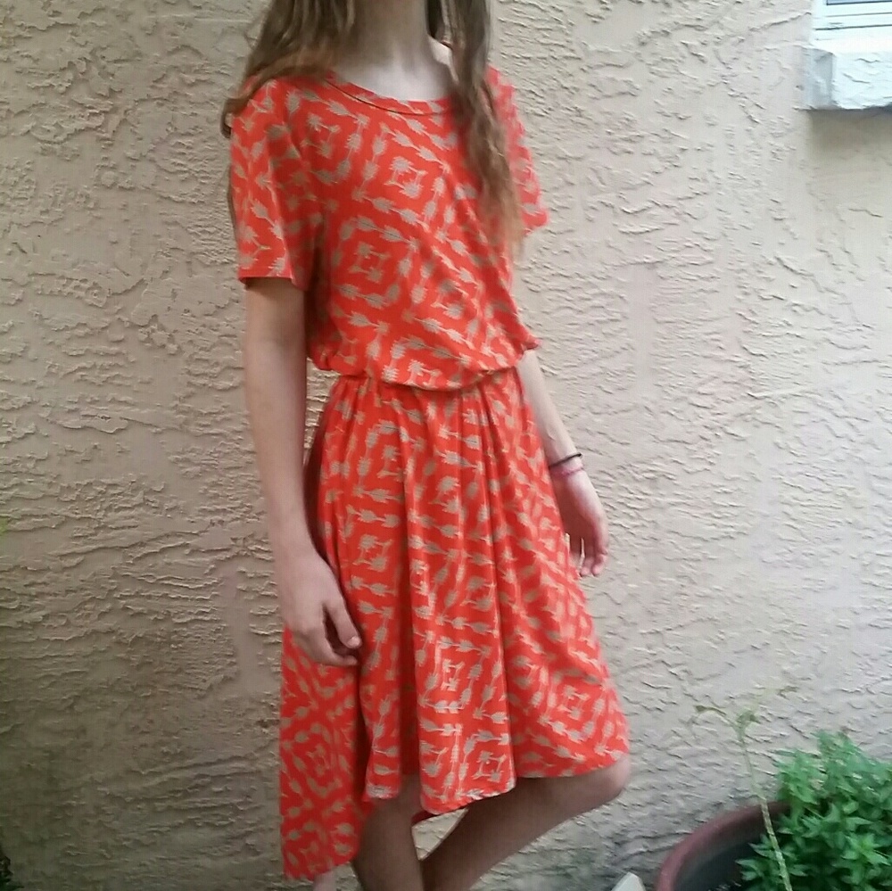Lularoe orange dress